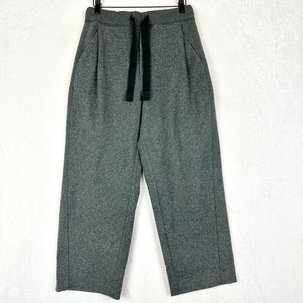 Rowan Robbie Relaxed Drawstring Felfted Pants Size Small NWT Faded Black Melange - Picture 2 of 7